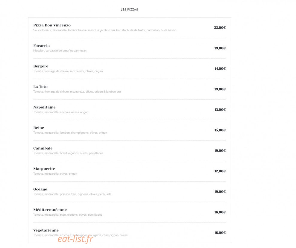 Chez Vincent — carte page 4