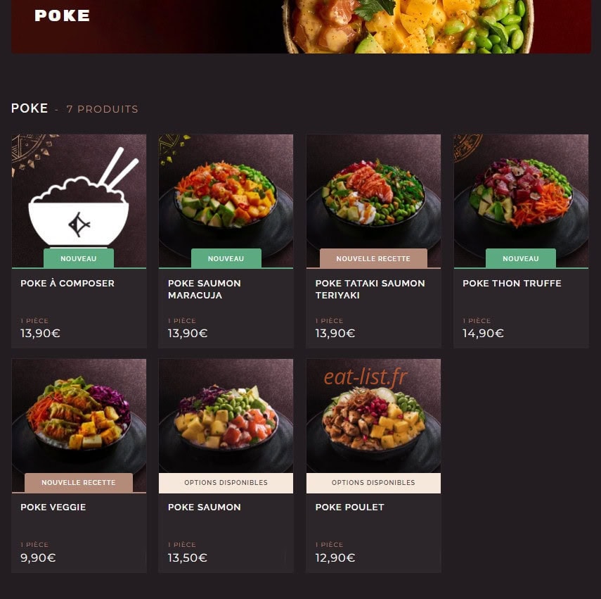 Côté Sushi — carte page 10