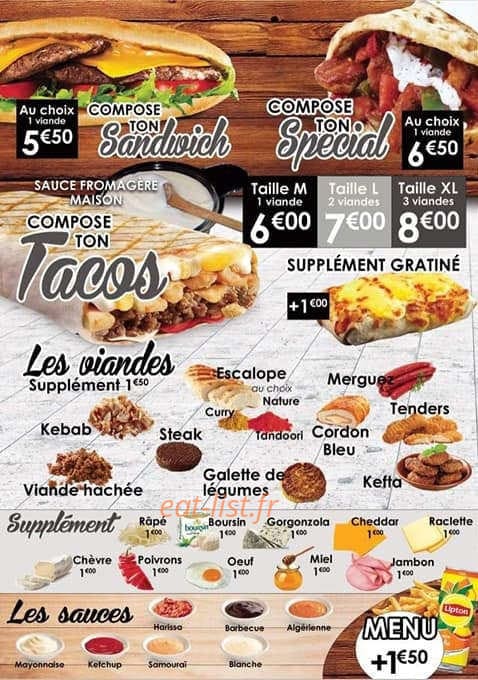 Delyse food — carte page 2