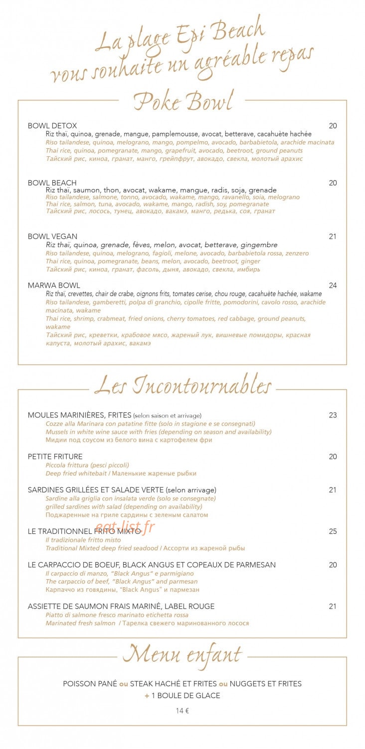 Epi Beach — carte page 5