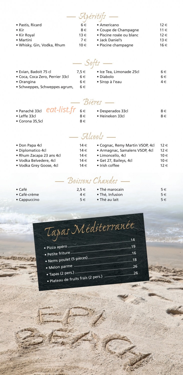 Epi Beach — carte page 8