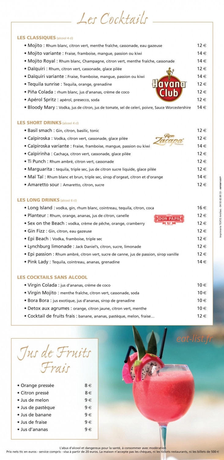 Epi Beach — carte page 9