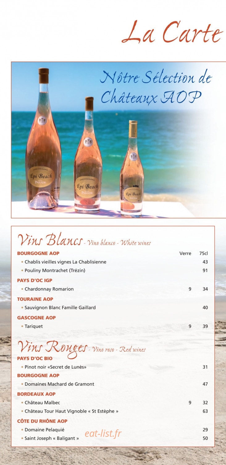 Epi Beach — carte page 6