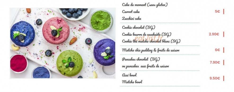 Healthy Lounge — carte page 3