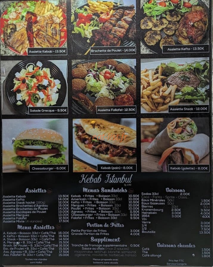 Kebab Istanbul — carte page 1
