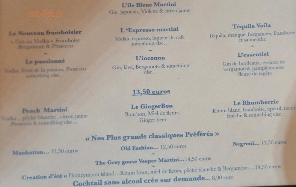 L'ile bleue — carte page 1