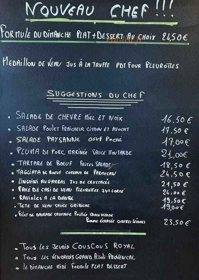 La Brasserie Antiboise — carte page 2