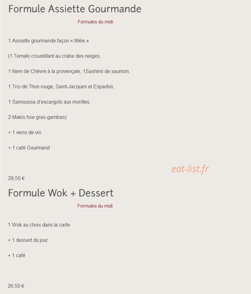 La Cafetière Fêlée — carte page 1