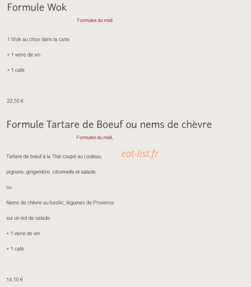 La Cafetière Fêlée — carte page 2
