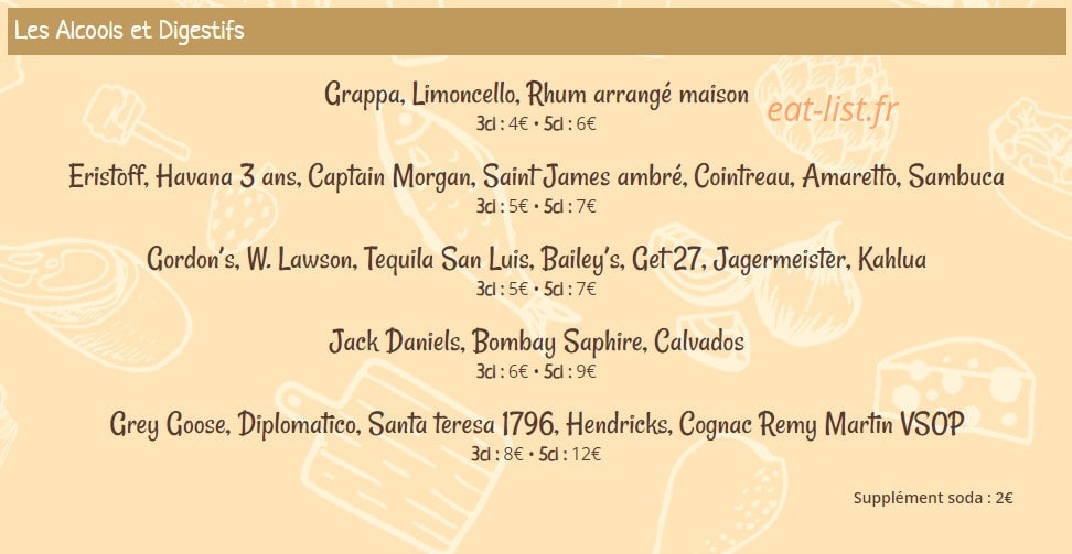 La Casita — carte page 14