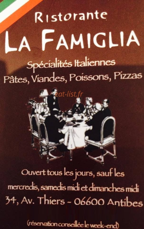 La Famiglia — carte page 1