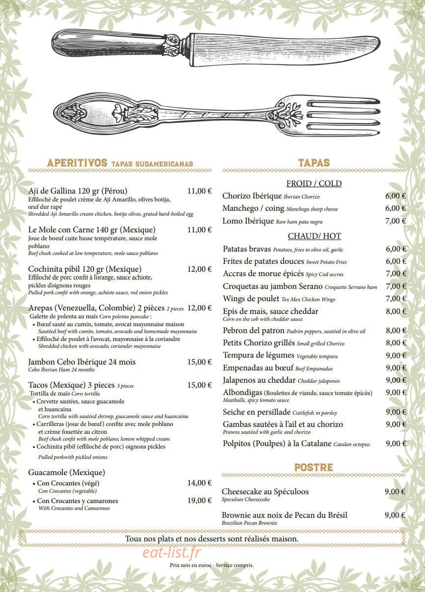 La Guinguette de Rio — carte page 2
