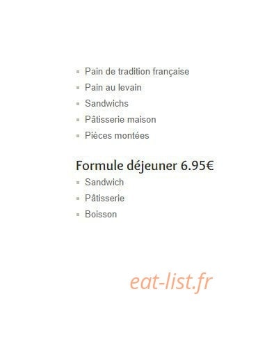 La Panetière — carte page 1