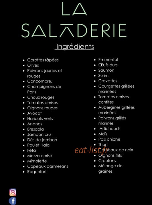 La Saladerie — carte page 2