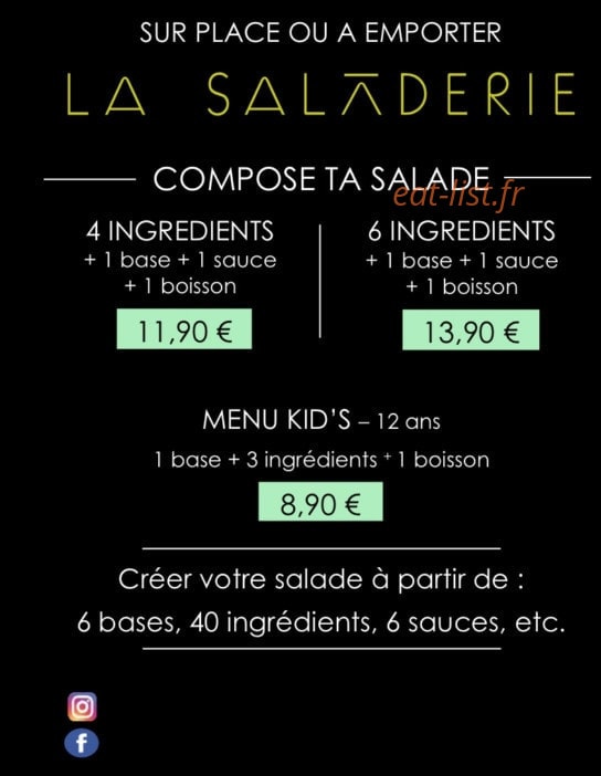 La Saladerie — carte page 1