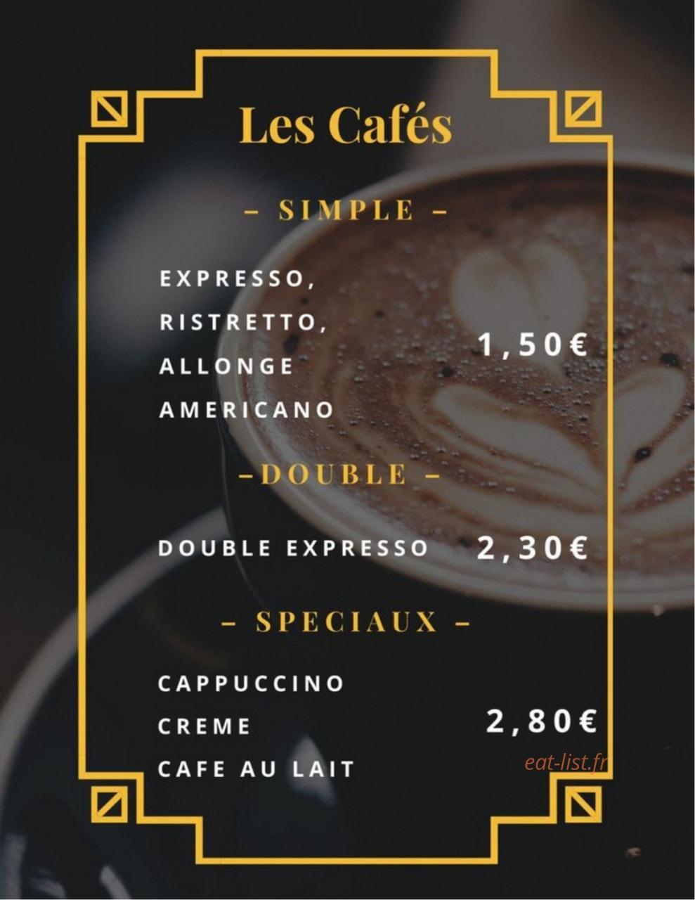 La Tradition — carte page 1