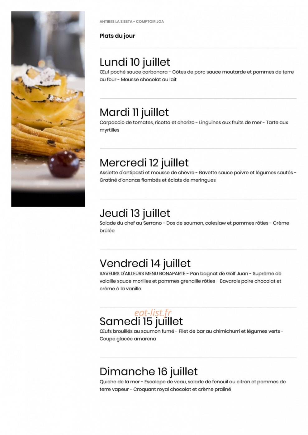 Le Comptoir JOA — carte page 2