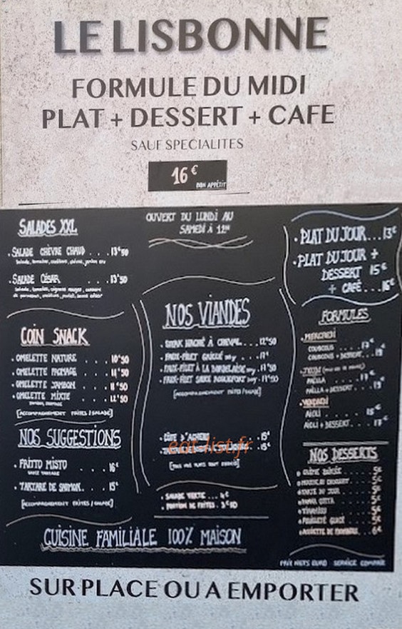 Le Lisbonne — carte page 1