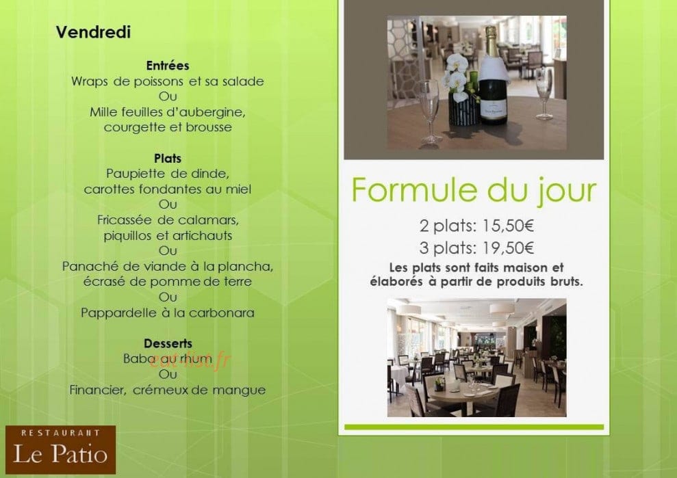 Le Patio — carte page 2