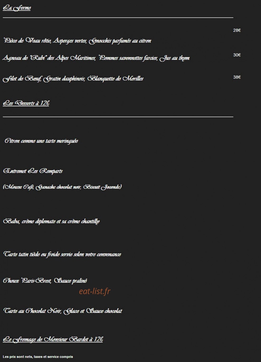 Les Vieux Murs — carte page 2