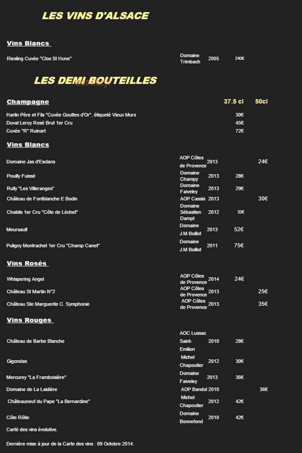 Les Vieux Murs — carte page 10