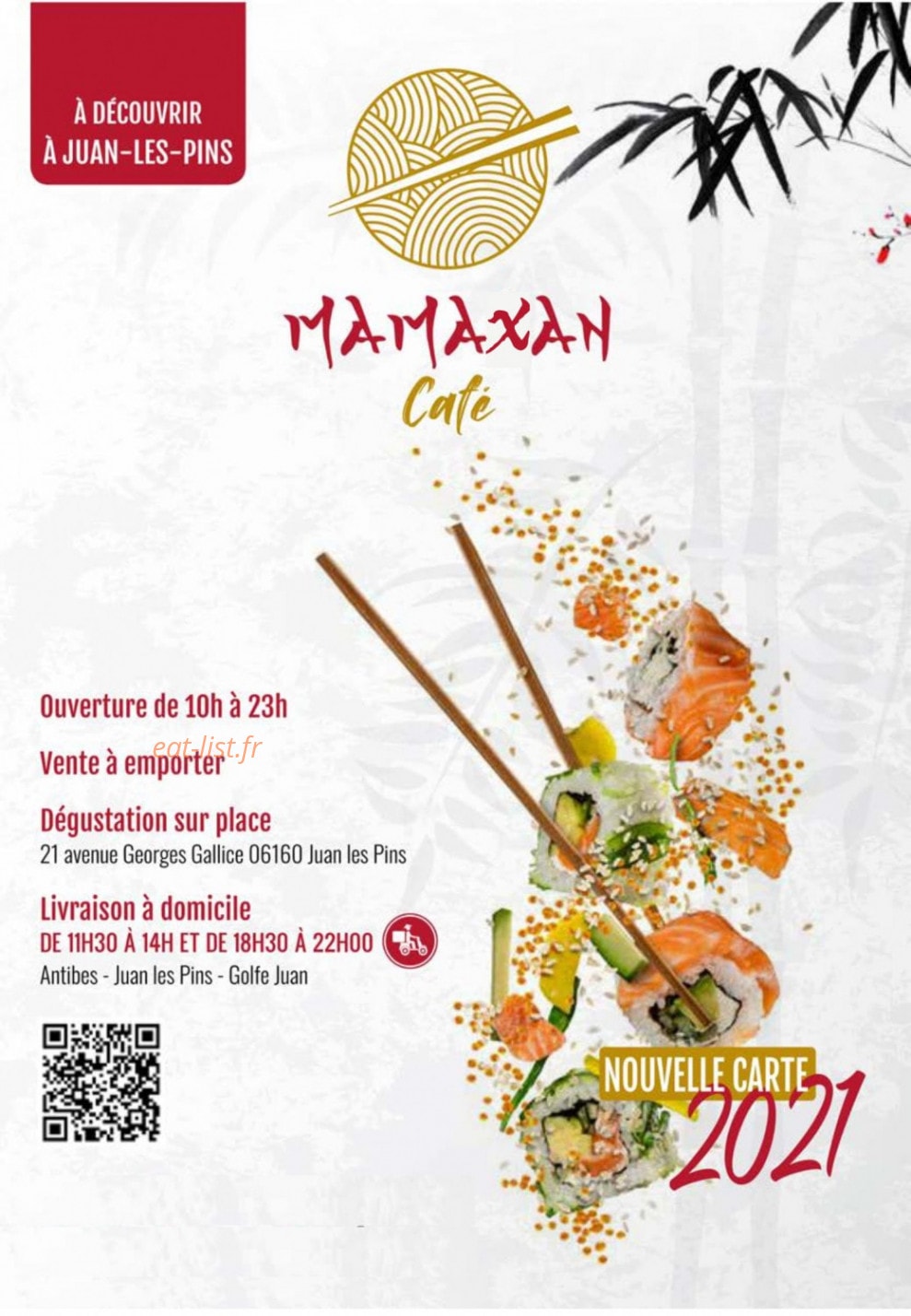 Mamaxan Café — carte page 1