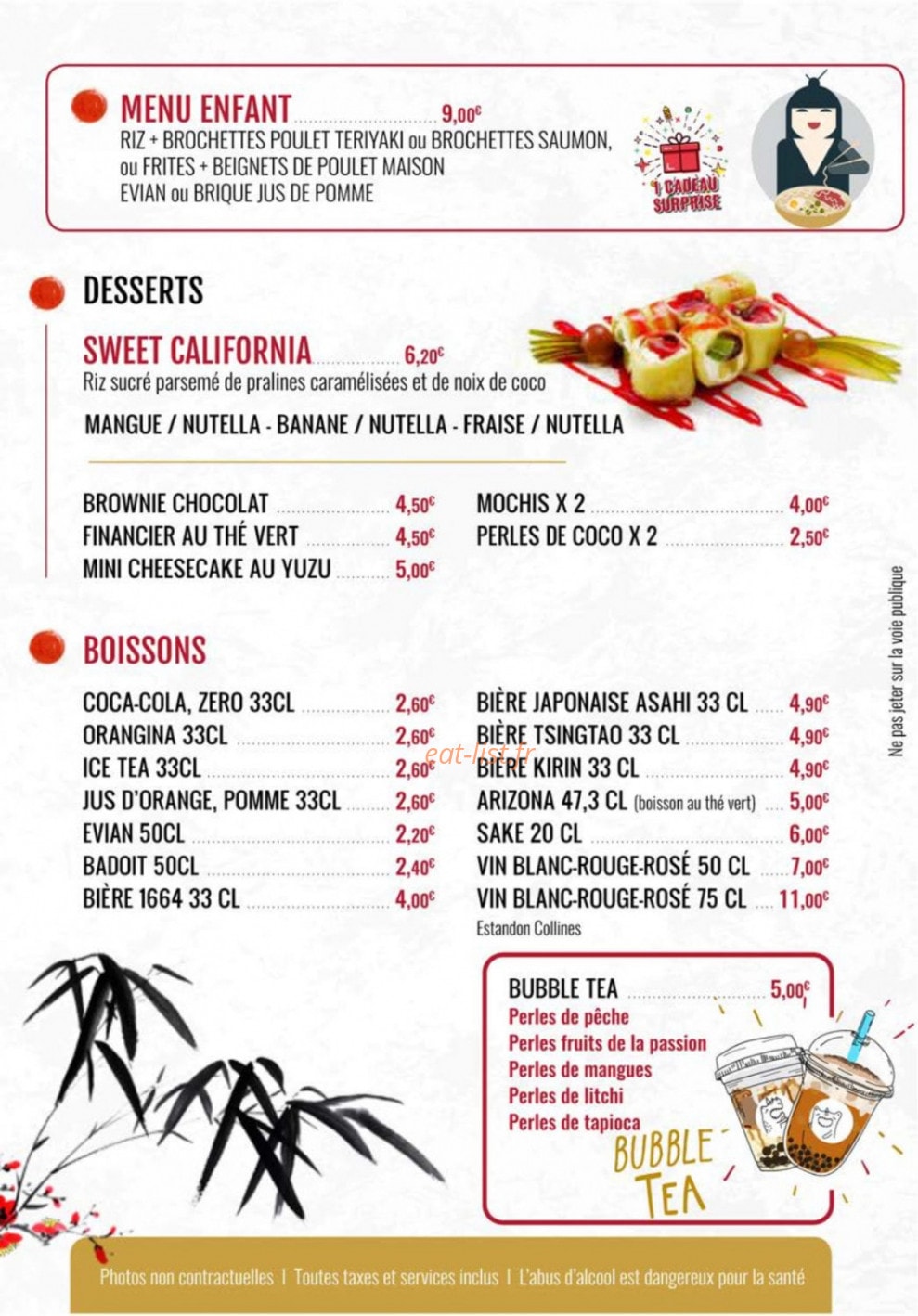 Mamaxan Café — carte page 8