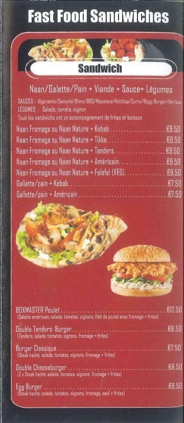 Mister fast food — carte page 3