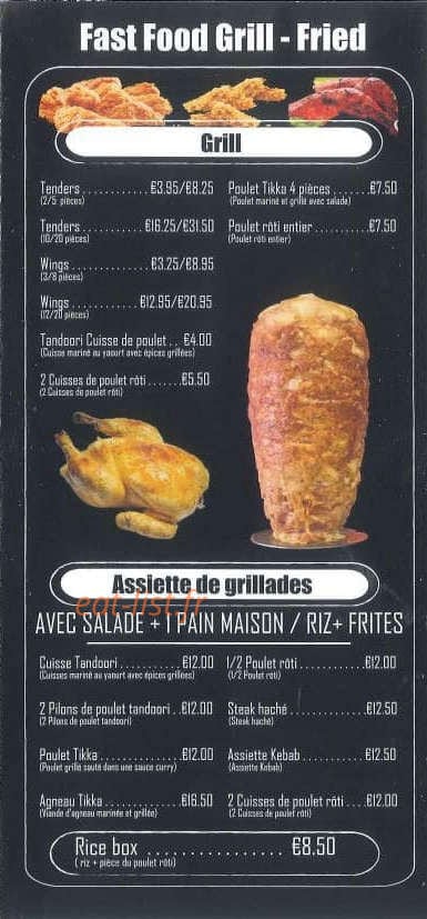Mister fast food — carte page 2