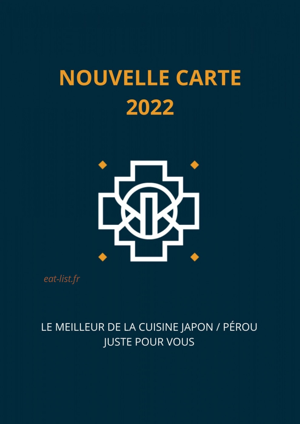 NKI sushi — carte page 1