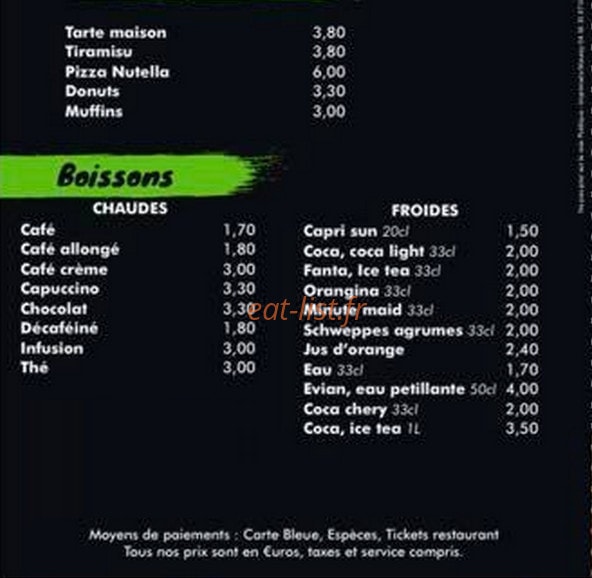 O' Solé Mio — carte page 4