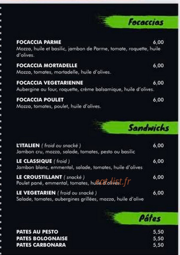 O' Solé Mio — carte page 3