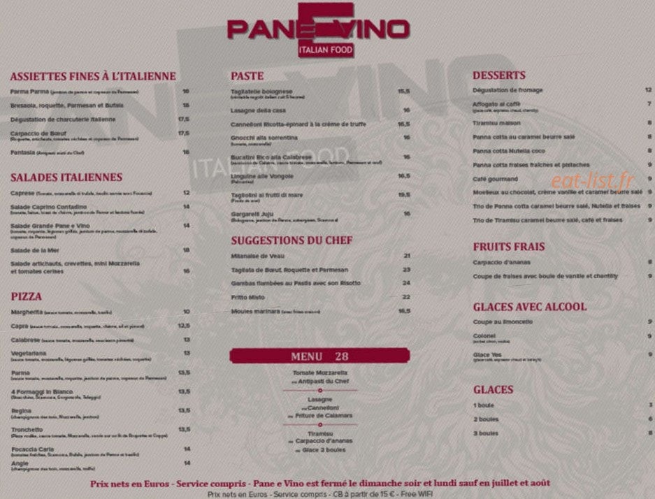 Pane e vino — carte page 2