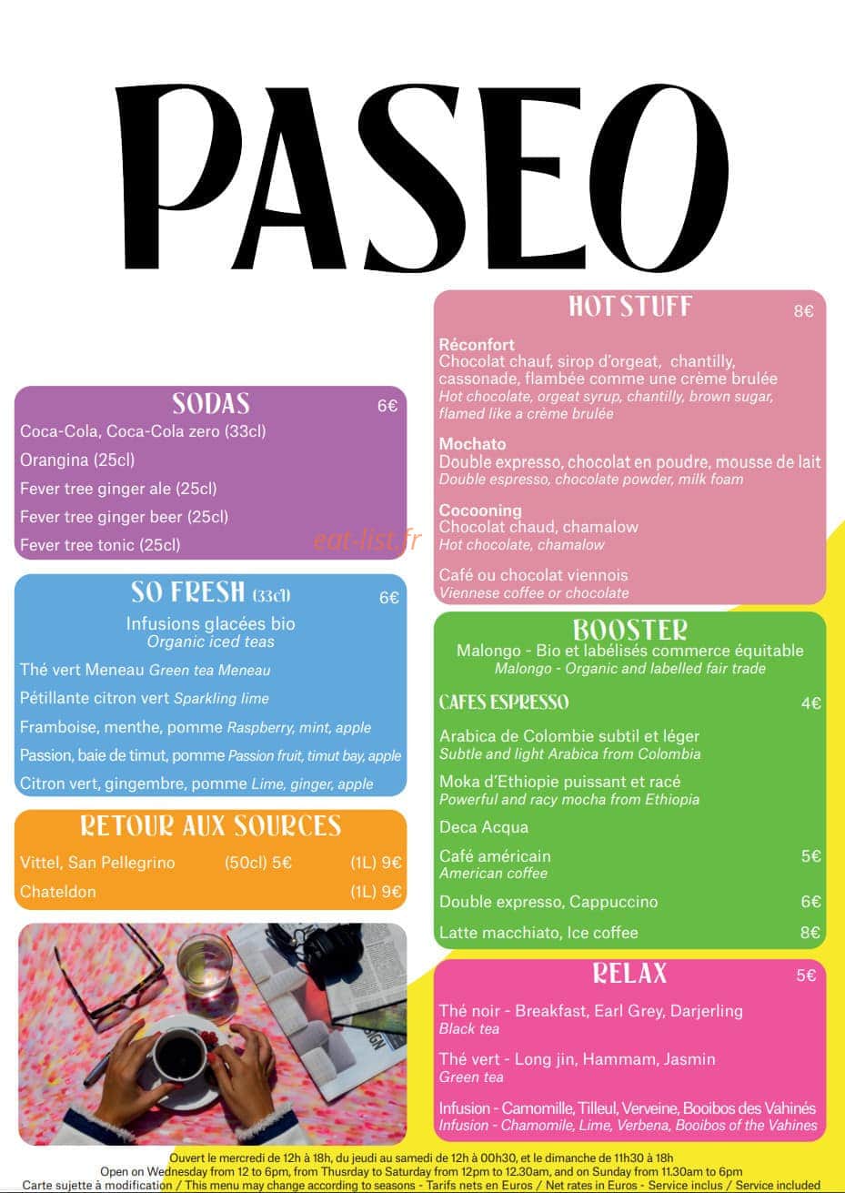 Paseo — carte page 4