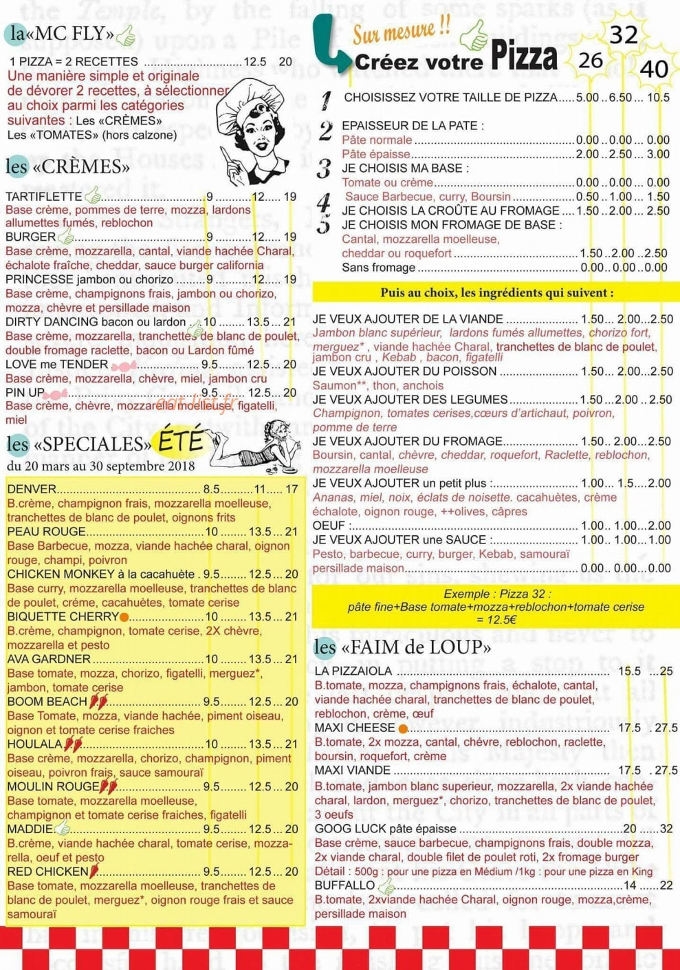 Pat a Pizza — carte page 3