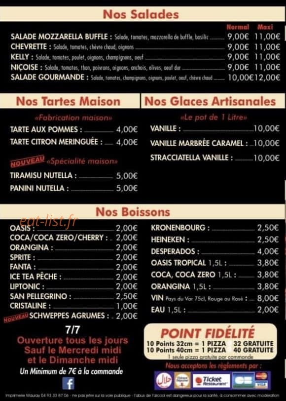 Pizza Kelly Saidi Samir — carte page 3