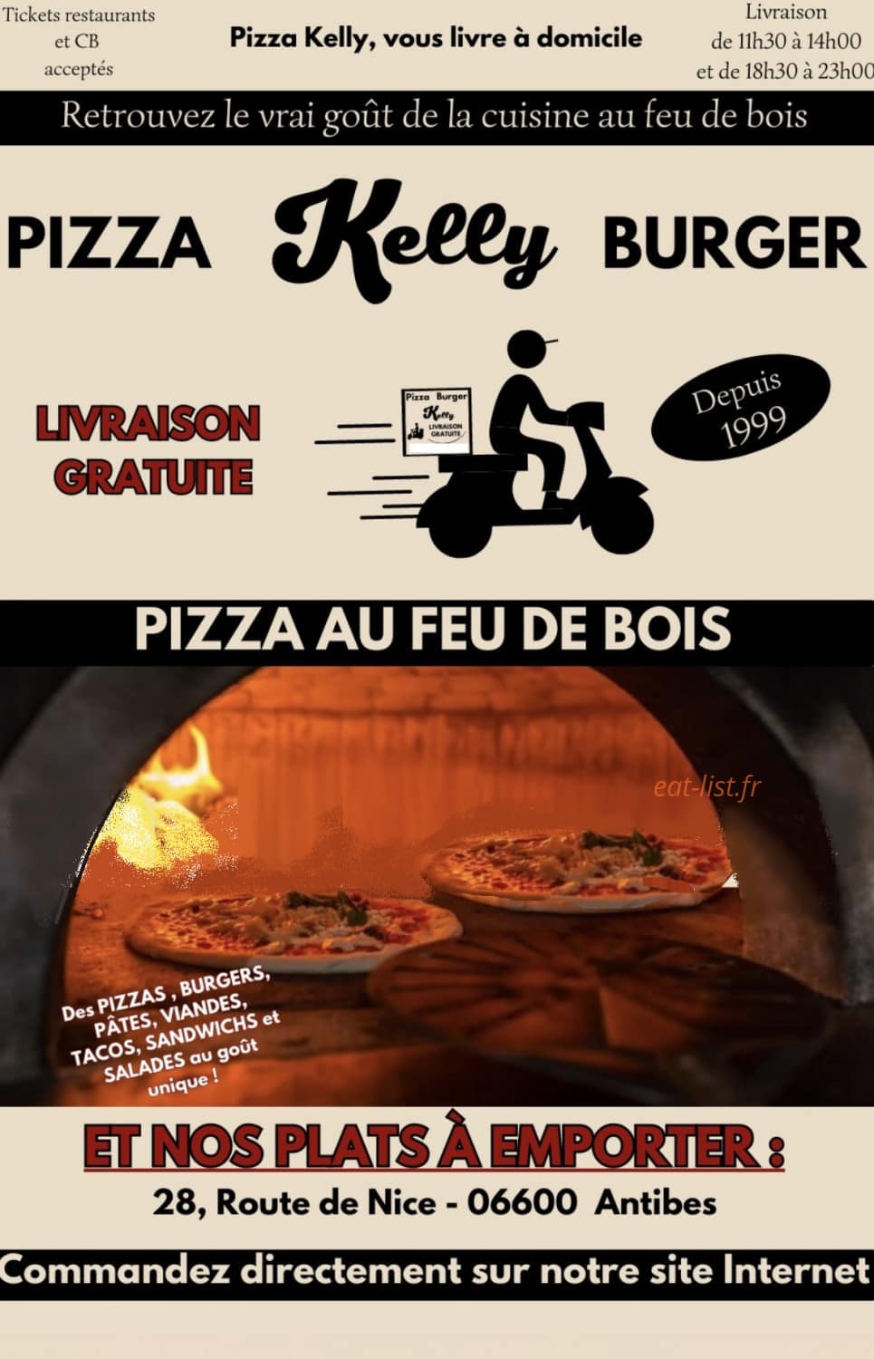 Pizza Kelly Saidi Samir — carte page 1