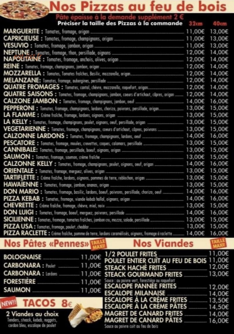 Pizza Kelly Saidi Samir — carte page 2
