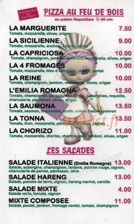 Pupsik Burger — carte page 1