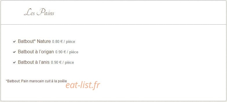Riad des délices — carte page 2