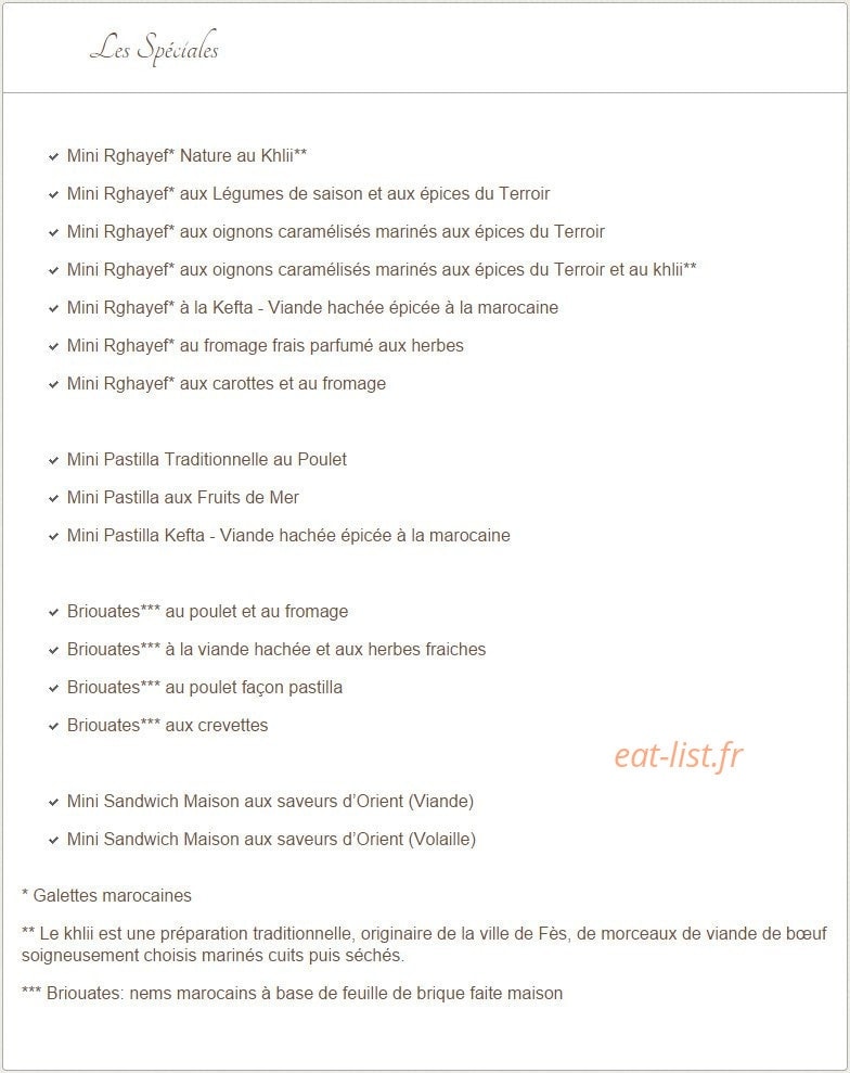 Riad des délices — carte page 3