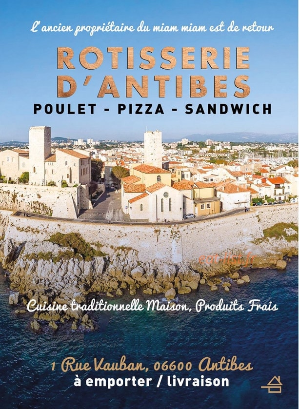 Rôtisserie d’Antibes — carte page 1