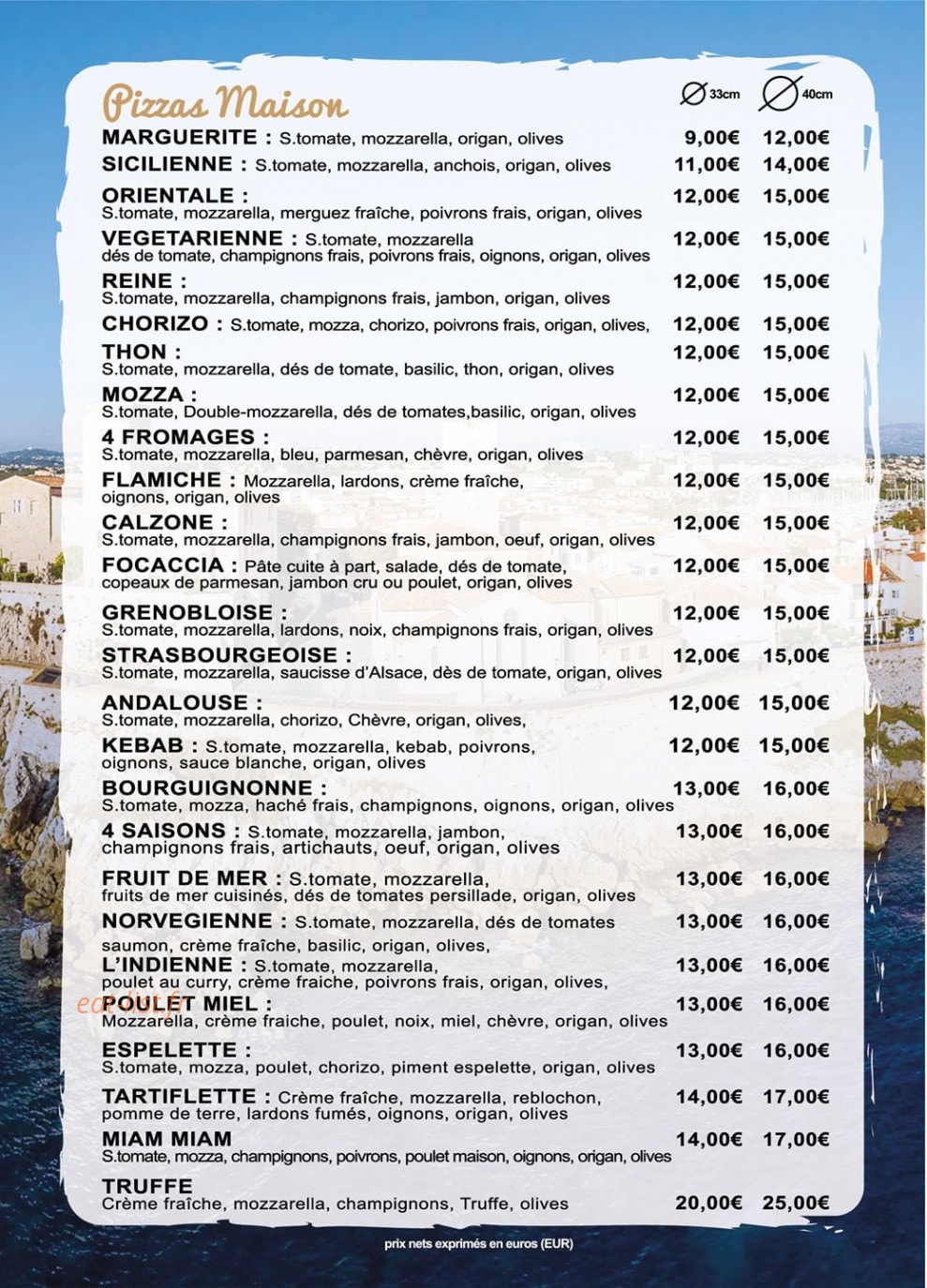 Rôtisserie d’Antibes — carte page 2