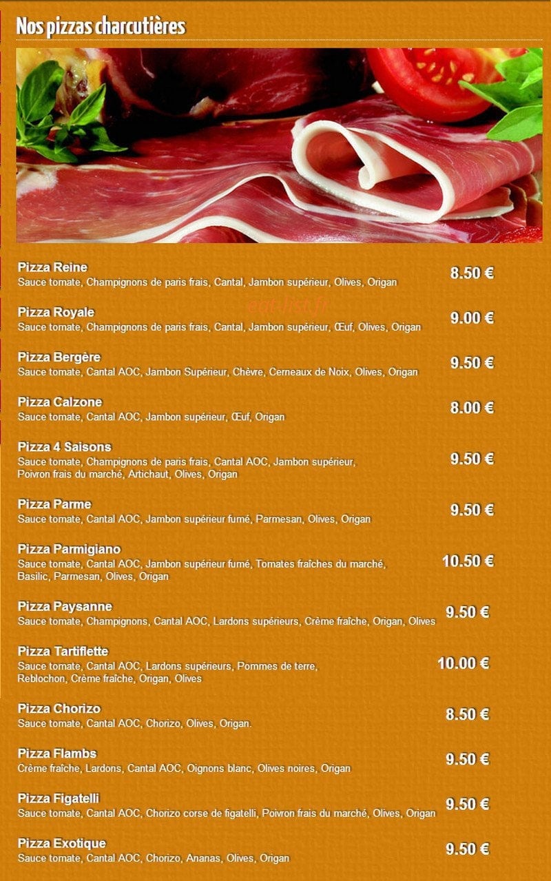 Stop Pizza — carte page 5