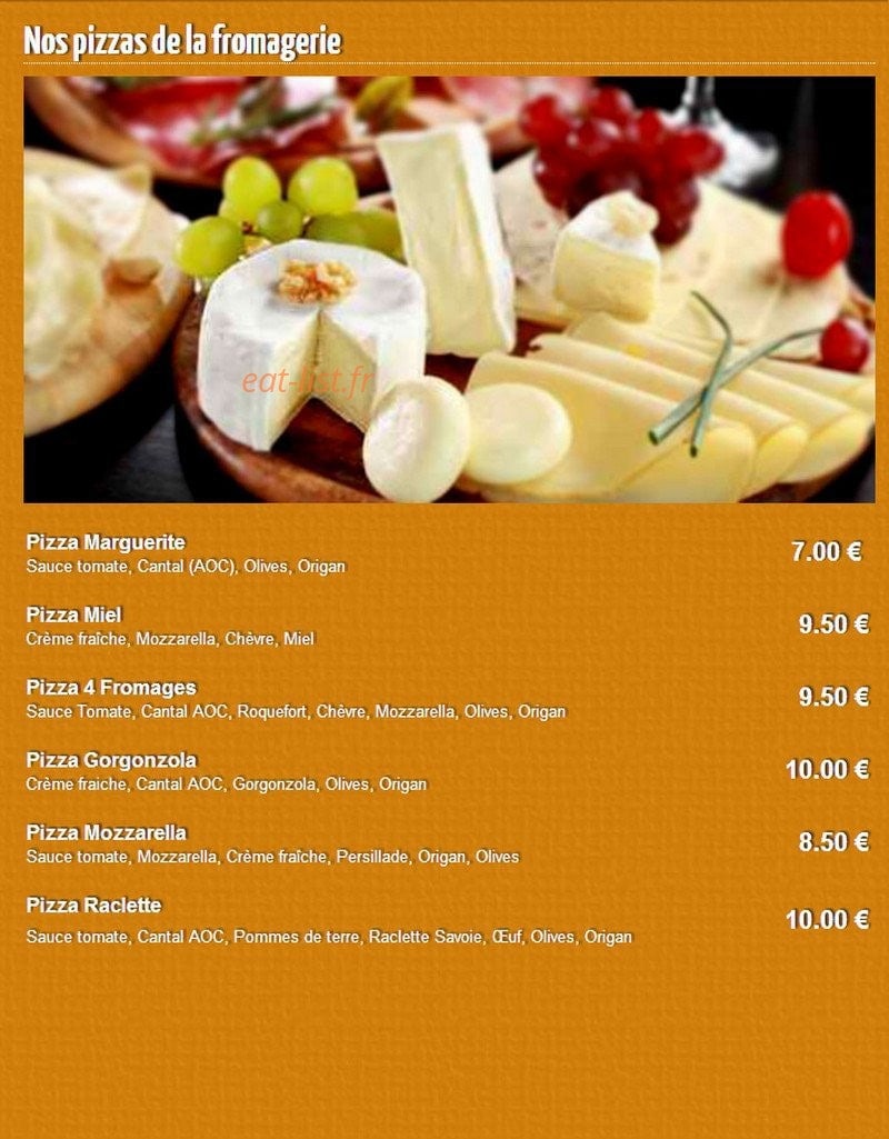 Stop Pizza — carte page 2