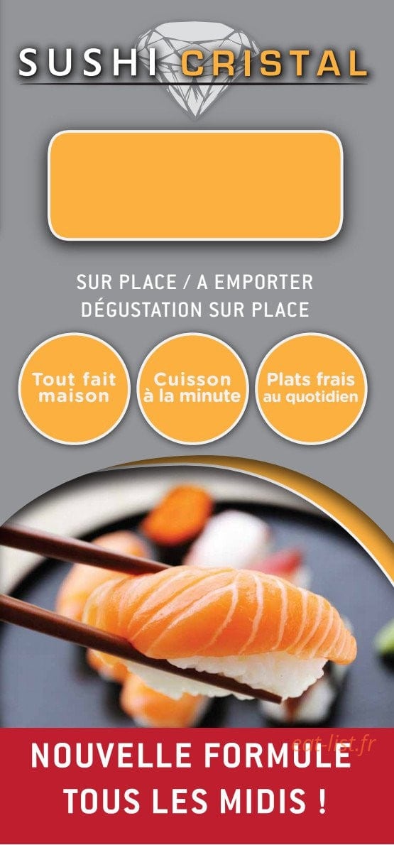 Sushi cristal — carte page 1