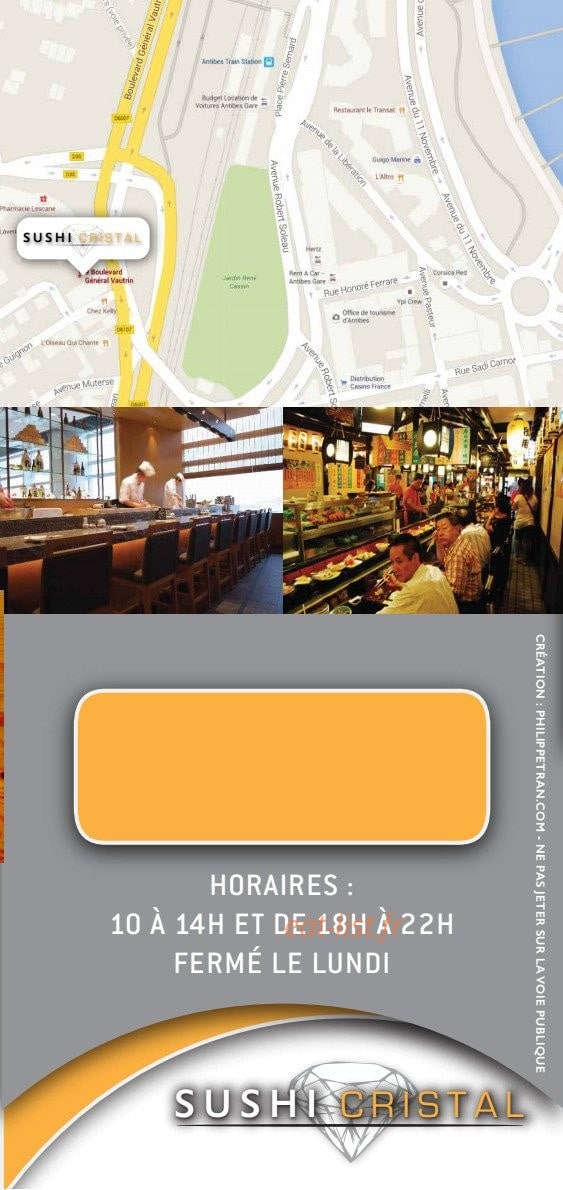 Sushi cristal — carte page 6