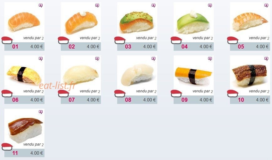 Sushi Smart — carte page 2