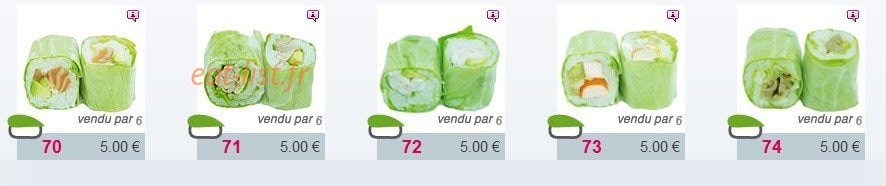 Sushi Smart — carte page 7