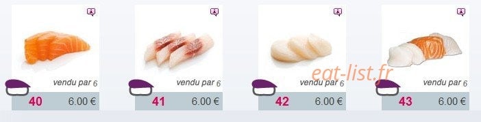 Sushi Smart — carte page 3